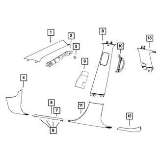 Mopar® - B-Pillar Trim Panel