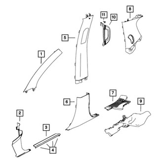 Mopar® - B Pillar Lower Trim Panel
