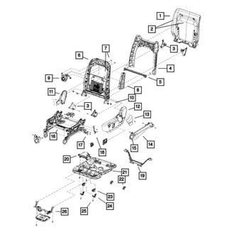 Mopar® - Seat Belt Anchor Cover