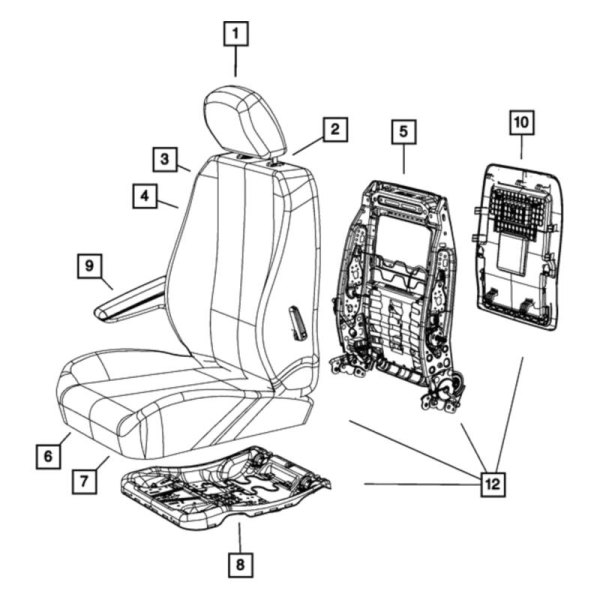 Mopar® - Headrest Sleeve