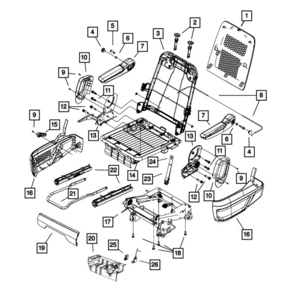 Mopar® - Seat Armrest