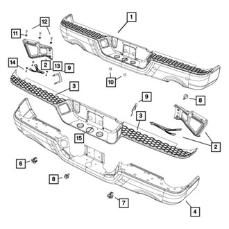 Ram OE - Rear Outer Parking Aid Sensor Housing