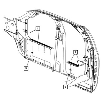 Ram OE - Rear Right Door Sill Plate