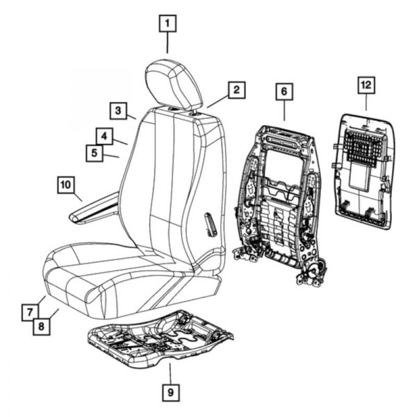 Mopar® - Headrest Sleeve