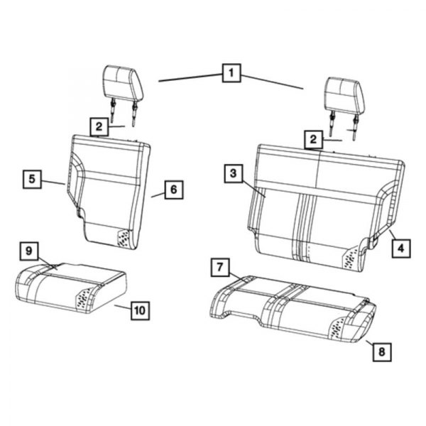 Mopar® - Headrest Sleeve