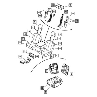 Ram OE - Front Left Seat Cover