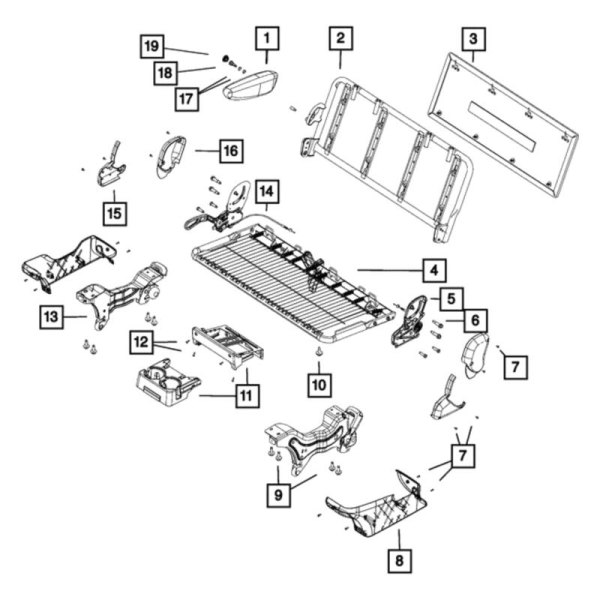 Mopar® - Seat Armrest