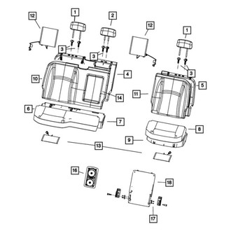 Ram OE - Rear Seat Armrest Base
