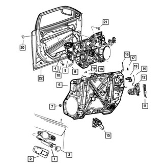 Chrysler OE - Front Left Exterior Door Handle Cover