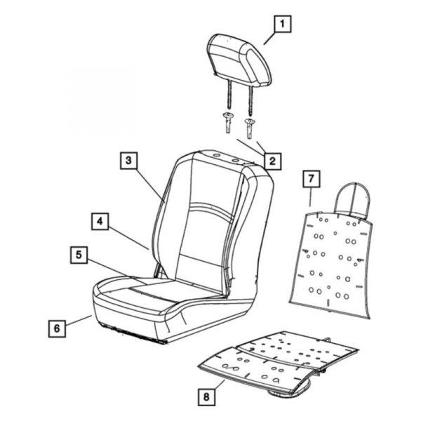 Mopar® - Front Headrest