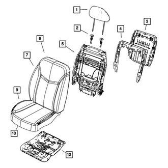 Chrysler OE - Front Headrest