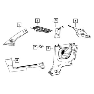 Mopar® - A Pillar Molding