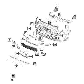 Mopar® - Front Driver Side Fog Light Trim