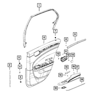 Mopar® - Passenger Side Armrest Plug