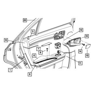Chrysler OE - Front Left Door Panel Insert