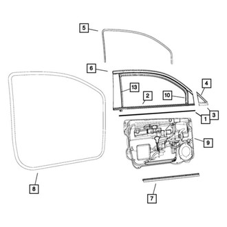 Fiat OE - Front Left Fender Molding