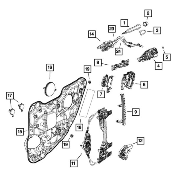 Mopar® - Sliding Door Handle Cap