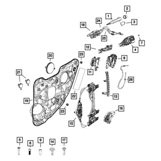 Mopar® - Driver or Passenger Side Door Handle Cap