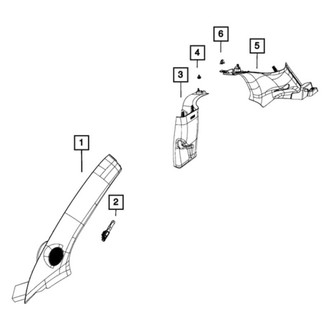 Mopar® - Rear Interior Quarter Panel Trim Panel