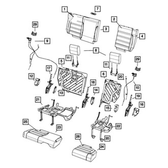 Jeep OE - Rear Headrest
