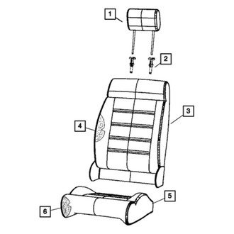 Jeep OE - Front Right Seat Cover