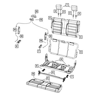 Jeep OE - Rear Headrest