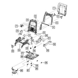 Dodge OE - Front Right Inner Seat Trim Panel