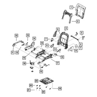Jeep OE - Front Right Seat Back Recliner Adjustment Handle