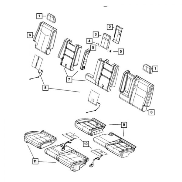 Mopar® - Second Row Armrest