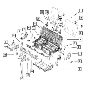 Dodge OE - Center Headrest