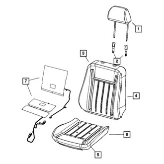 Dodge OE - Front Headrest Guide