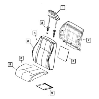 Jeep OE - Front Right Seat Cover