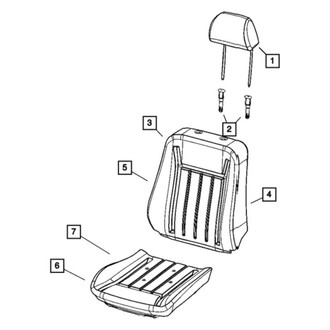 Dodge OE - Front Right Seat Cover