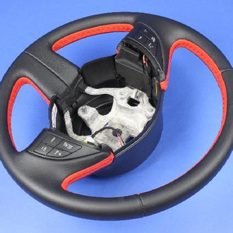 Mopar® - Black Steering Wheel with Red Stitching