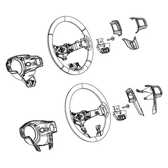Mopar® - Left/Right Steering Wheel Bezel