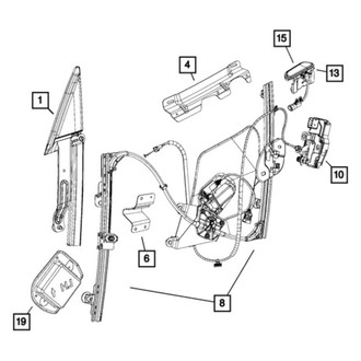 Dodge OE - Front Right Exterior Door Handle Cover