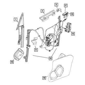 Dodge OE - Front Left Exterior Door Handle Cover