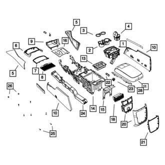 Mopar® - Upper Center Console Trim Panel
