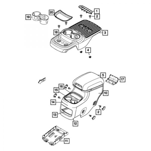 Mopar® - Floor Console