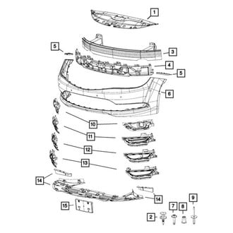 Chrysler OE - Front Bumper Cover