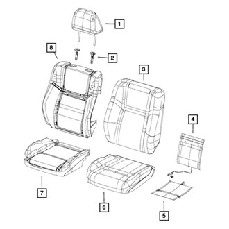 Chrysler OE - Front Right Seat Cover