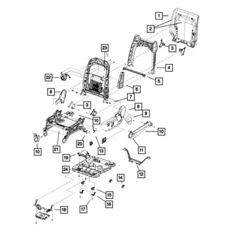 Mopar® - Driver Side Outer Seat Adjuster Shield