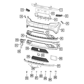 Mopar® - Front Upper Bumper Cover