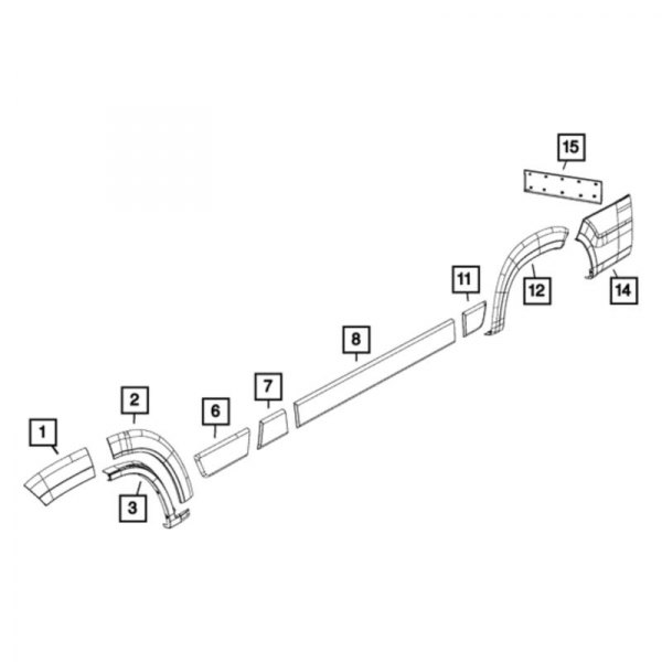 Mopar® - Side Body Panel Molding