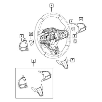 Chrysler OE - Right Steering Wheel Back Cover