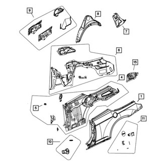 Mopar® - Driver Side Quarter Panel Reinforcement