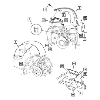 Mopar® - Rear Lower Driver Side Splash Shield