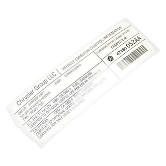 Dodge OE - Emission Label