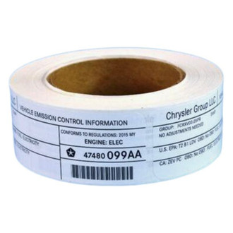 Mopar® - Vehicle Emission Control Information Label