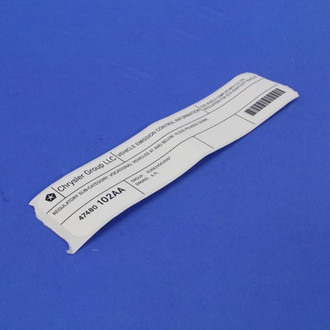 Mopar® - Vehicle Emission Control Information Label